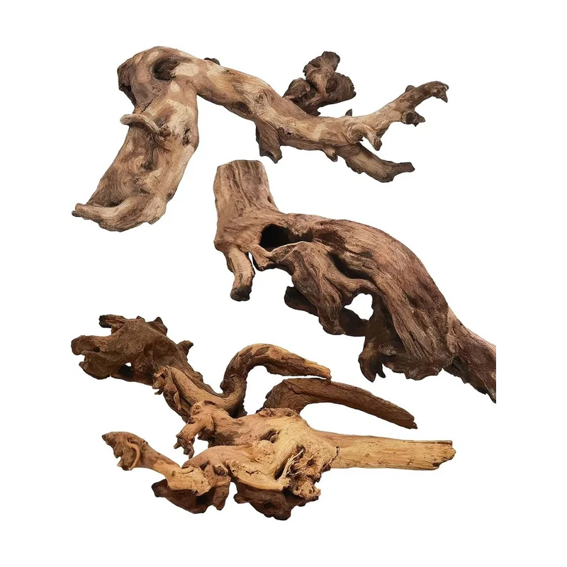 Aquarium Plant Root Tabs - ไม้ลอยน้ำธรรมชาติสำหรับตกแต่งตู้ปลา ของตกแต่งตู้ปลา ไม้จมใต้น้ำ ลำต้นไม้ ขนาด 5-40