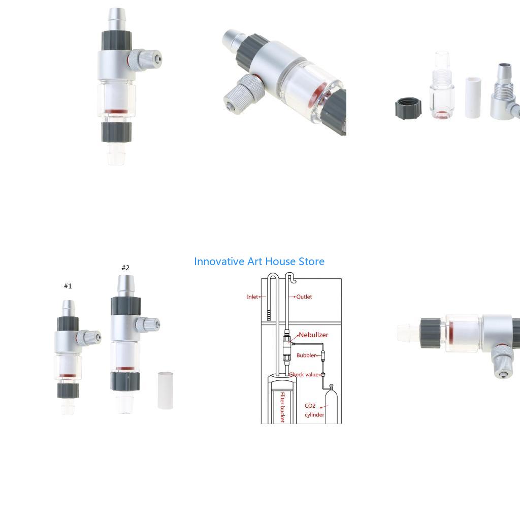 Planted Aquarium Without Fish - E1PC CO2 Diffuser เพิ่มความอิ่มตัวของ CO2 ใช้สำหรับปลาสำหรับถังและพิพิธภัณฑ์สัตว์น้ำ
