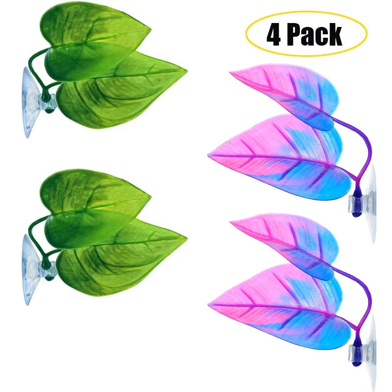 Planted Aquarium For Betta - เปลญวนใบปลา Betta จําลองที่อยู่อาศัยตามธรรมชาติสําหรับการวางไข่ Betta การเพาะพันธุ์พักผ่อนเตียงตกแต่งตู้ปลา