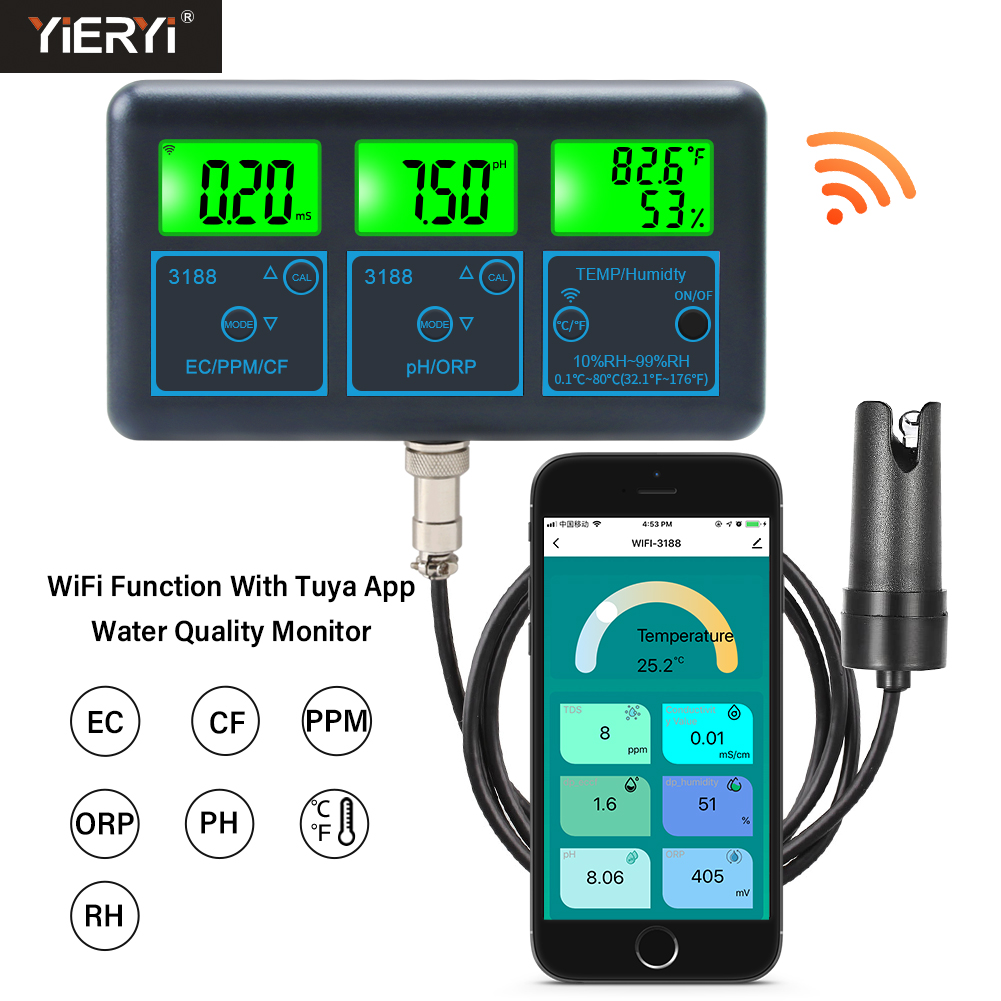 Planted Aquarium Test Kit - WiFi PH Meter Temp TDS (Ppm)