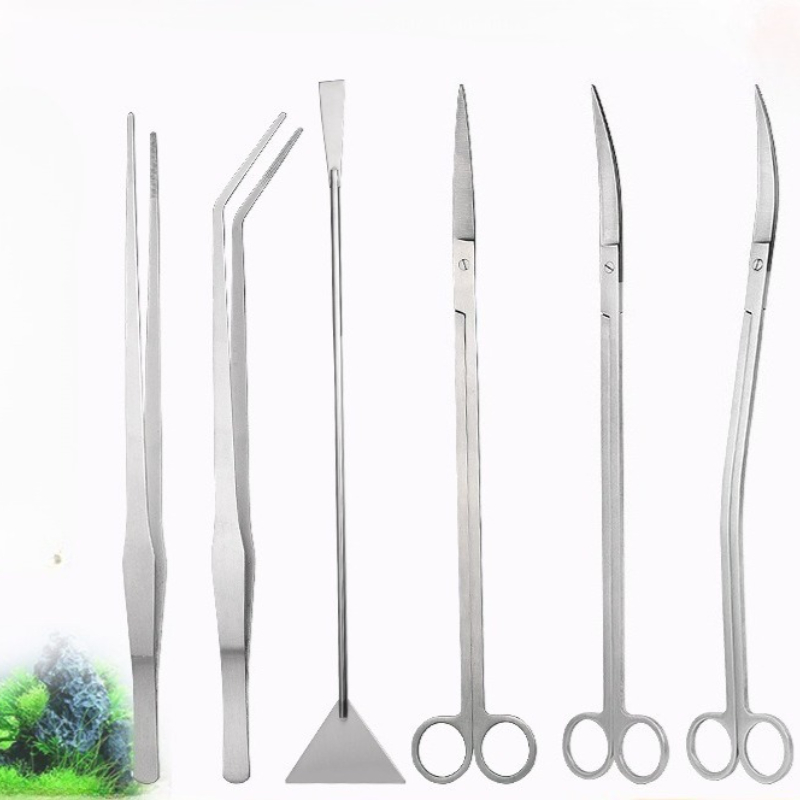 Planted Aquarium Maintenance Kit - 35 ซม./38 ซม.ขยายพืชน้ําชุดเครื่องมือ Aquascaping กรรไกร Sand