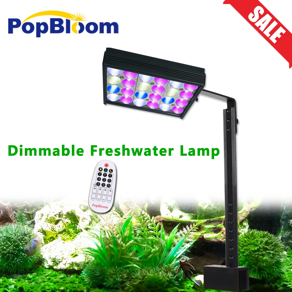 Planted Aquarium Freshwater - Popploom-ไฟ LED จับเวลาสำหรับตู้ปลา, ไฟ LED พิพิธภัณฑ์สัตว์น้ำจืดสำหรับการปลูกตู้ปลาในน้ำ,