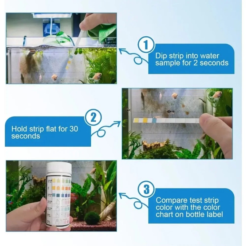 แผ่นทดสอบคุณภาพน้ำในตู้ปลา ชุด - Planted Aquarium Test Kit บทวิจารณ์และราคา