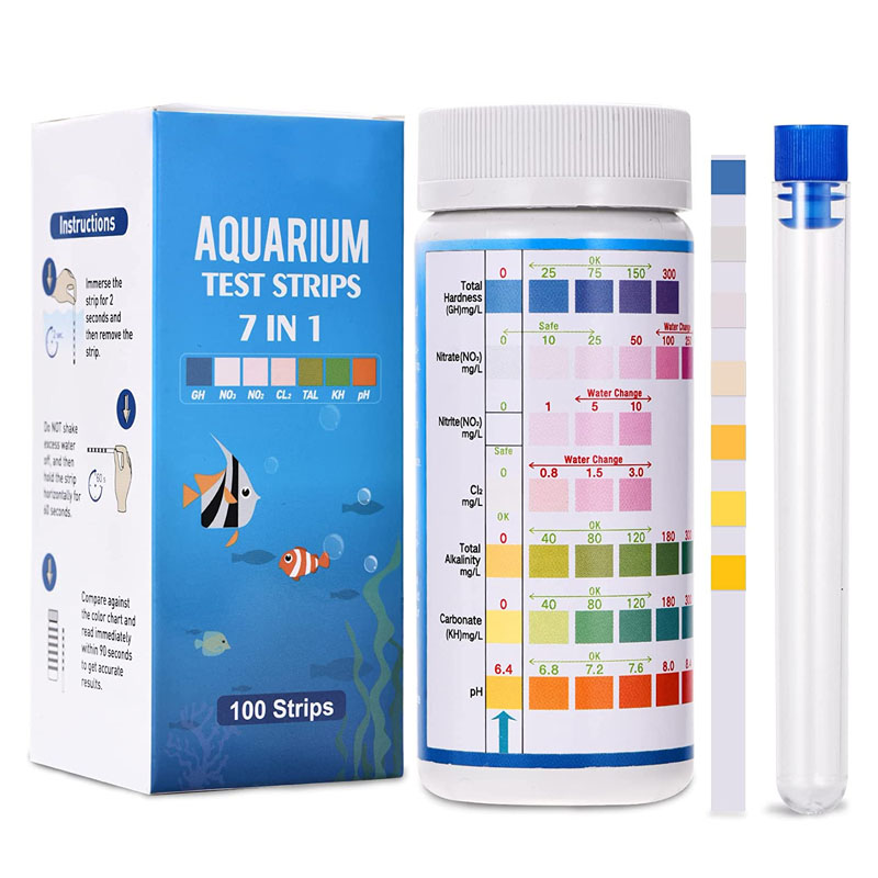 7-IN-1 Aquarium Test Strips 10 - Planted Aquarium Test Kit บทวิจารณ์และราคา