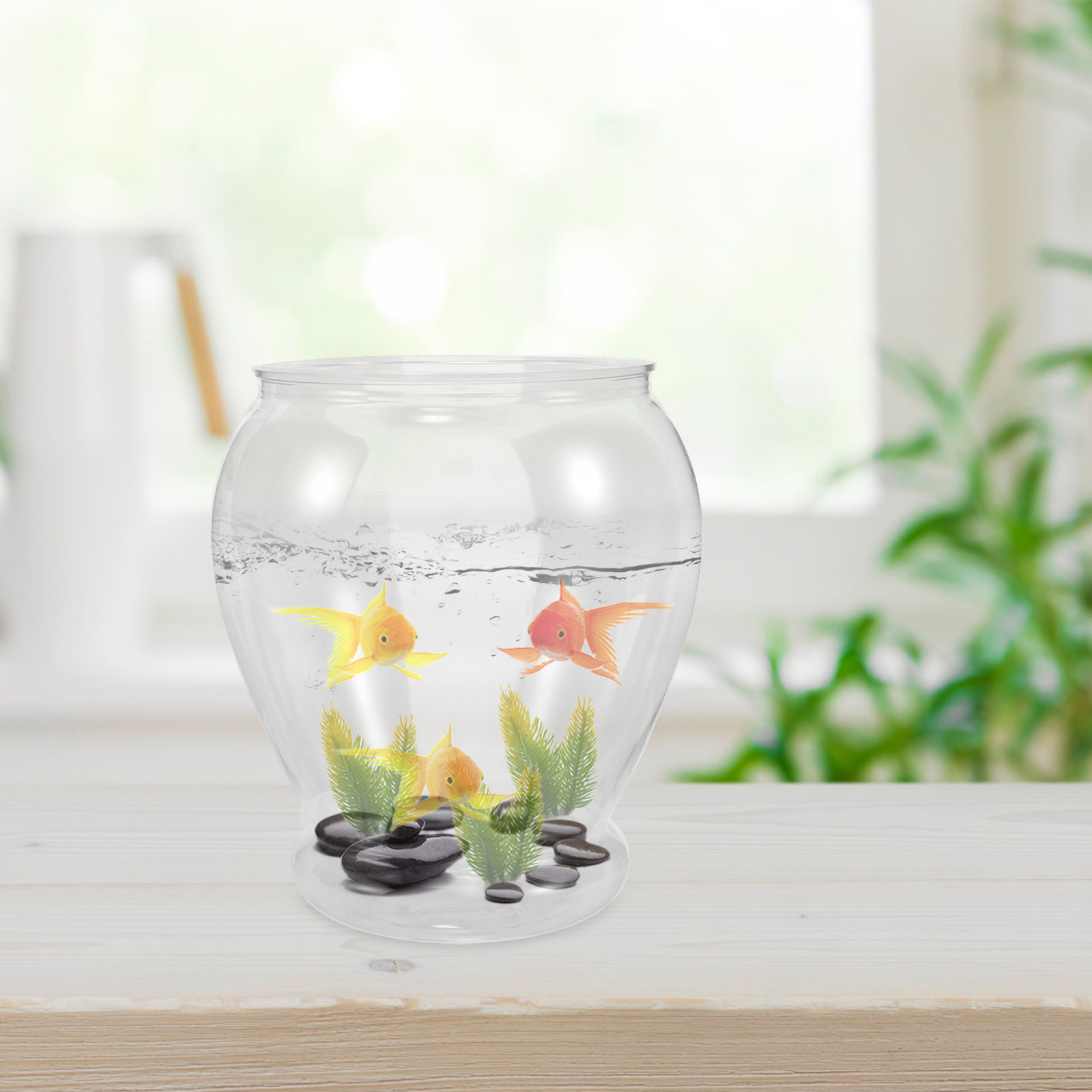 ตู้ปลาตั้งโต๊ะขนาดเล็ก ตู้ปลาพ - Planted Aquarium For Goldfish บทวิจารณ์และราคา