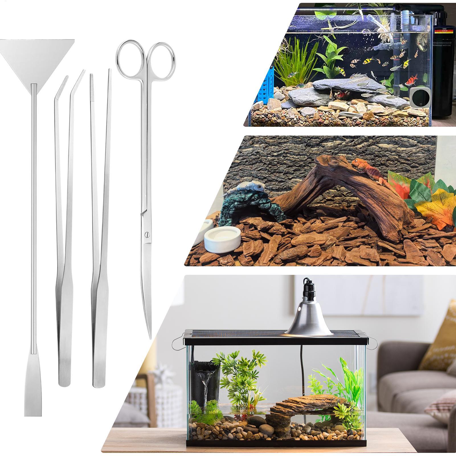 ชุดเครื่องมือตู้ปลา 4 ชิ้นชุดท - Planted Aquarium Maintenance Kit บทวิจารณ์และราคา