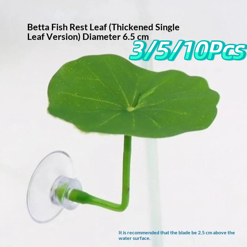 ใบบัวพลาสติกจำลองสำหรับปลาเบตต - Planted Aquarium For Betta บทวิจารณ์และราคา