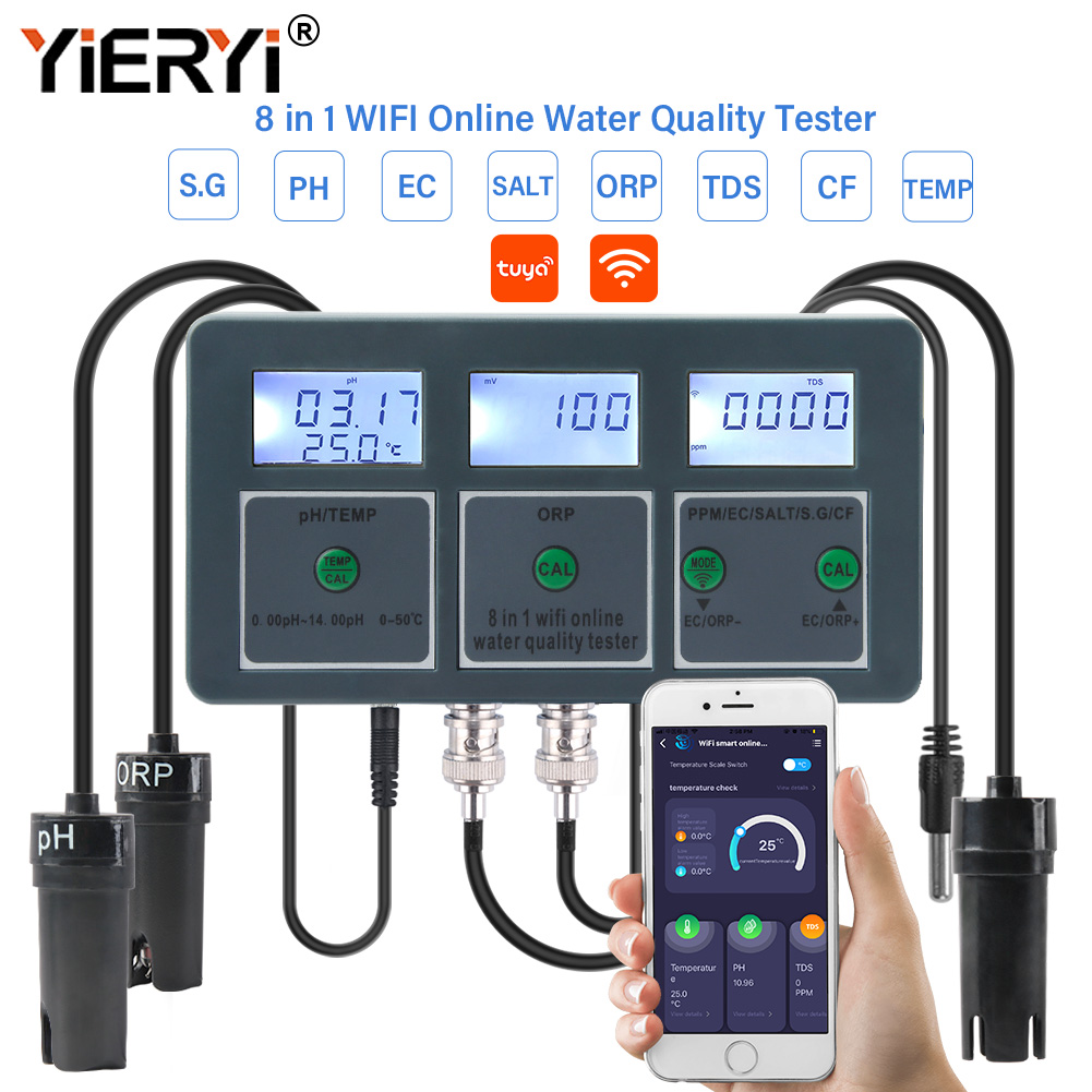 Yieryi WiFi Tuya Smart PH ORP  - Planted Aquarium Test Kit บทวิจารณ์และราคา