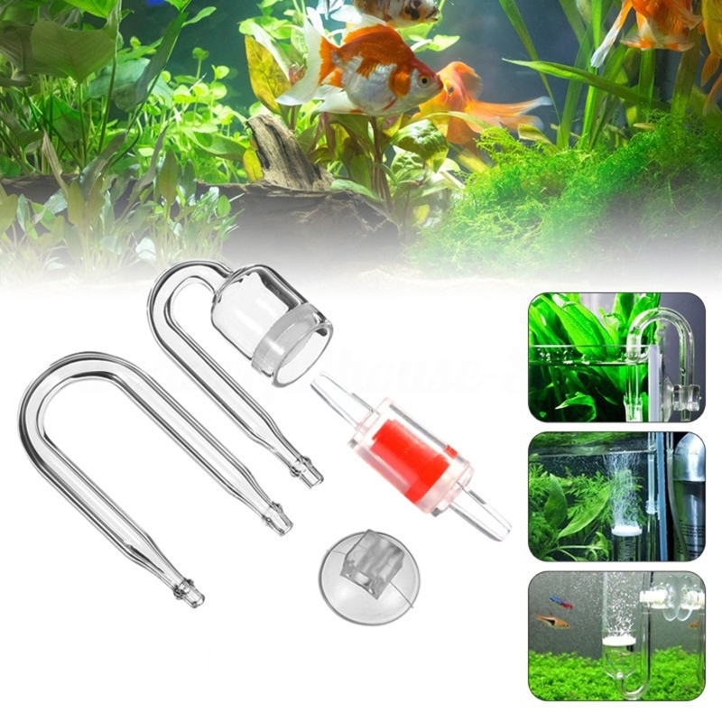 DIY ชุดกระจาย CO2 4ชิ้นสำหรับต - Aquarium Plant Growing บทวิจารณ์และราคา